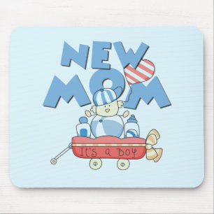 New mamma Det är en pojk- och gåvor. Musmatta