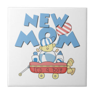 New mamma.. Det är en pojkgåva Kakelplatta