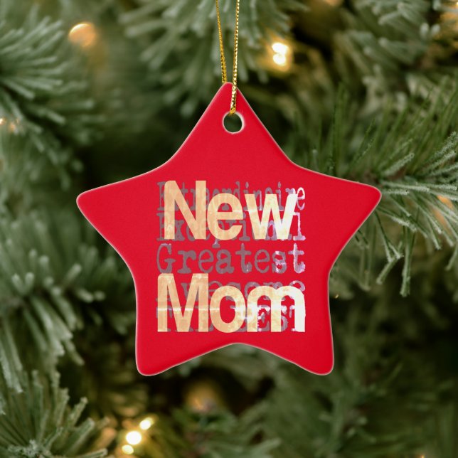 New mamma Extraordinaire Ceramic Ornament (Träd)