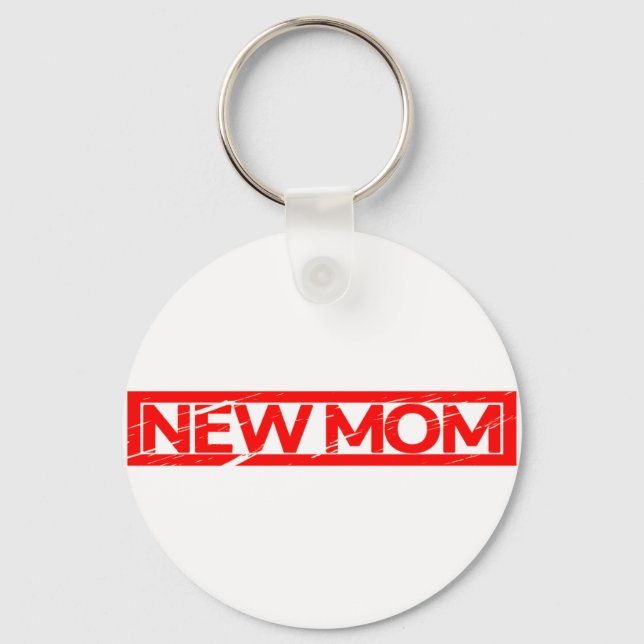 New mamma Frimärke Nyckelring (Framsida)