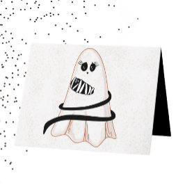New mamma Halloween-Grattisar Kort