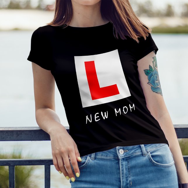 "New Mamma" Lärare L PLate T Shirt (Skapare uppladdad)