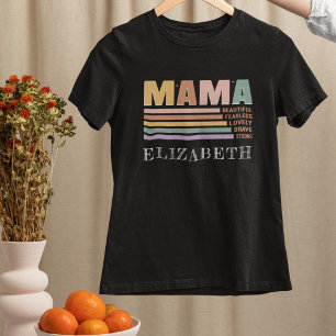 New mamma Mamma Te MORS DAG Anpassat namn T Shirt