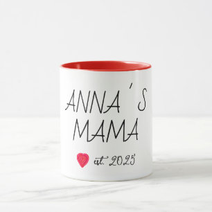 New Mamma mugg, rött hjärta Mugg