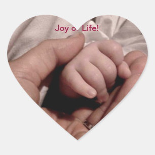 New mamma och Baby - Joy of Life Hjärtformat Klistermärke