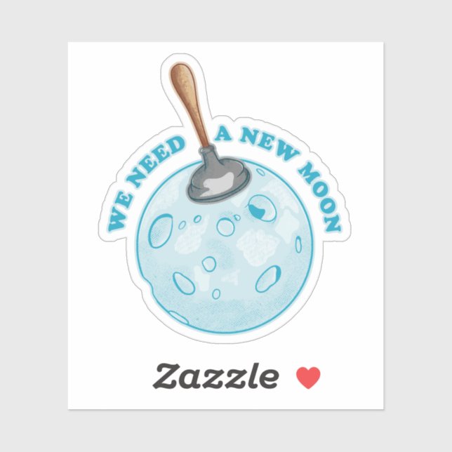 New måne astrology astronomy klistermärken (Ark)