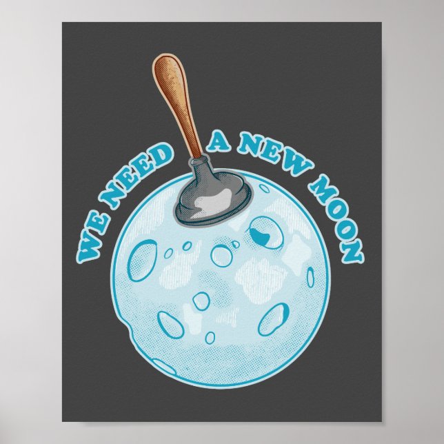 New måne astrology astronomy poster (Framsidan)