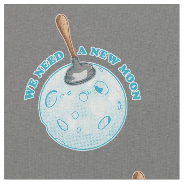 New måne astrology astronomy tyg (Närbild)