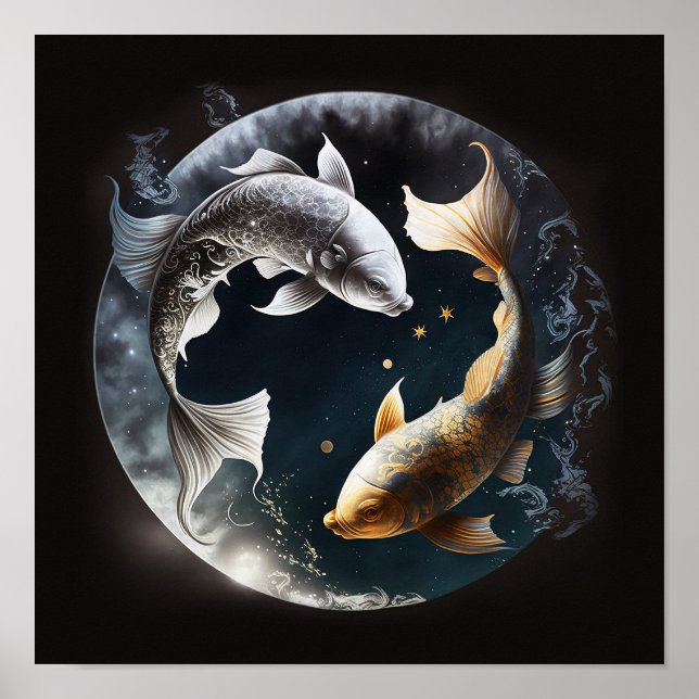 New Måne i Pisces Poster (Framsidan)