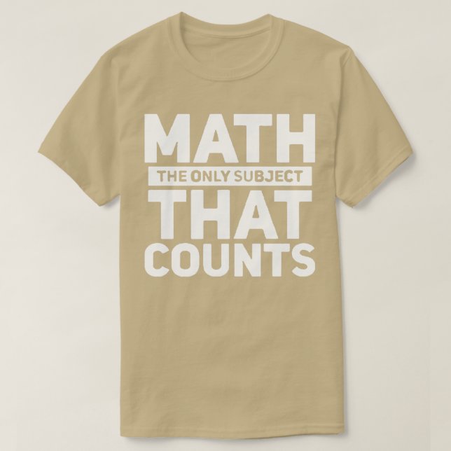 New Math Teacher Gift T Shirt (Design framsida)