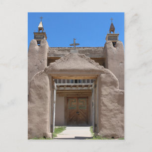new mexico Adobe Church Vykort