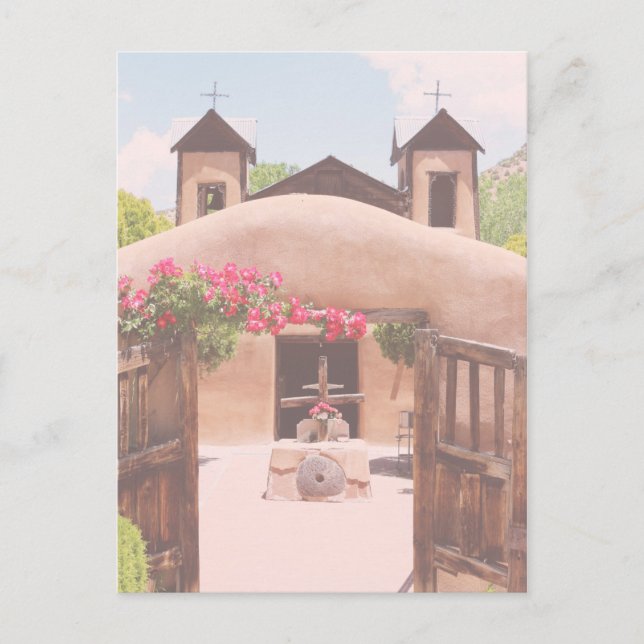 New mexico Adobe Church Vykort (Framsida)
