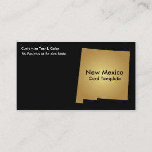 New mexico Affärskort Metallic Guld Visitkort