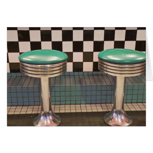 New Mexico, Albuquerque. The 66 Diner längs Hälsningskort (Framsidan Horizontal)