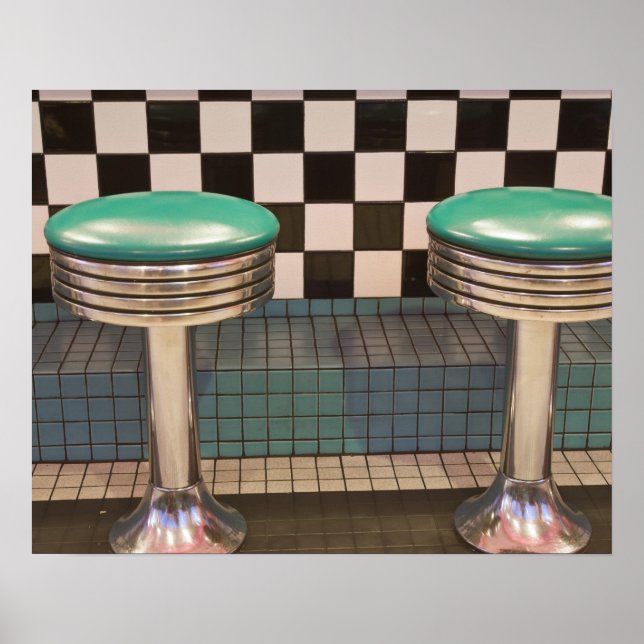 New Mexico, Albuquerque. The 66 Diner längs Poster (Framsidan)
