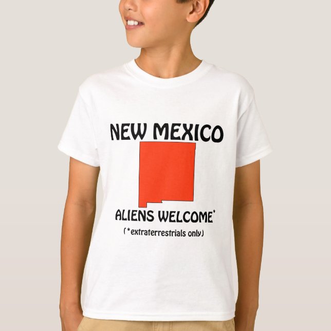 New Mexico - Aliens Välkomna Tee (Framsida)