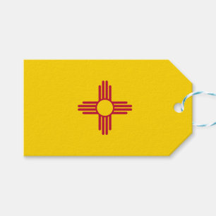 New Mexico (amerikansk delstat) Flagga Presentetikett