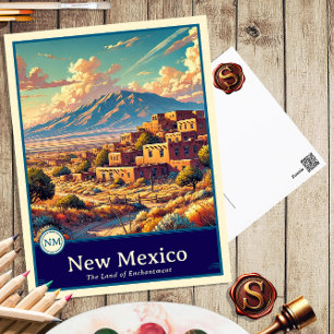 New mexico   Anime Stil Cel Shaded-vykort Vykort