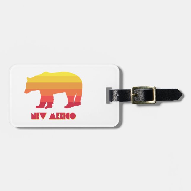 New mexico Bear Bagagebricka (Horisontell Framsida)