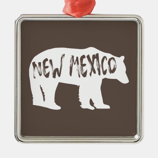 New mexico Bear Julgransprydnad Metall (Framsidan)
