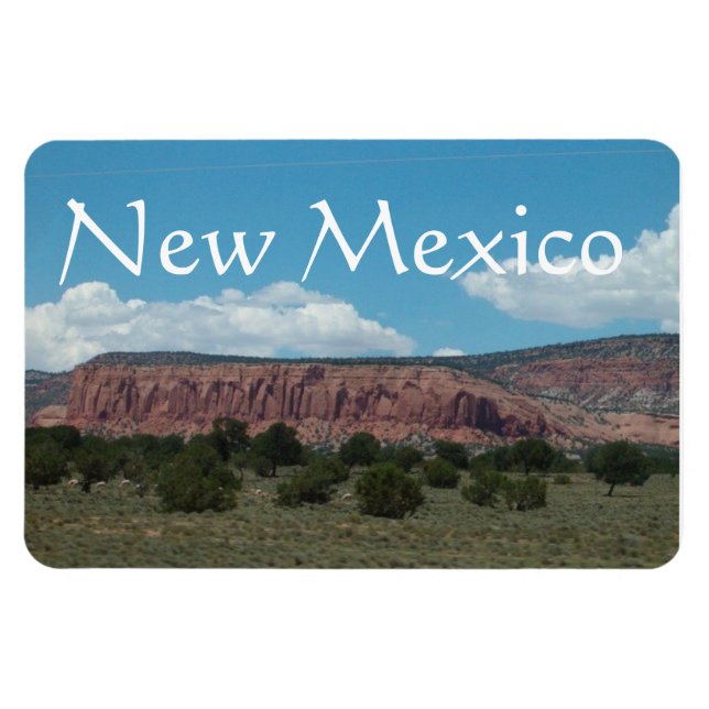 New mexico bergslandskap magnet (Horisontell)