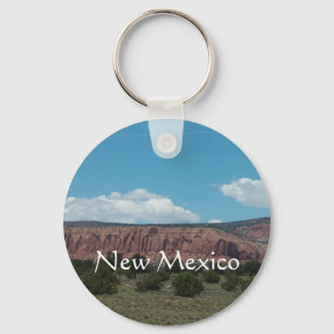 new mexico bergslandskap nyckelring