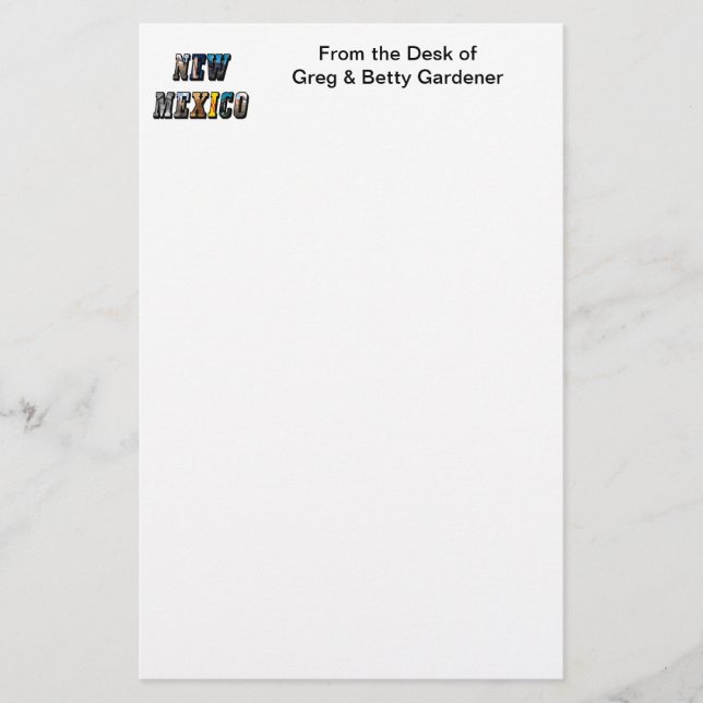 New mexico Bild Brevpapper (Framsida)