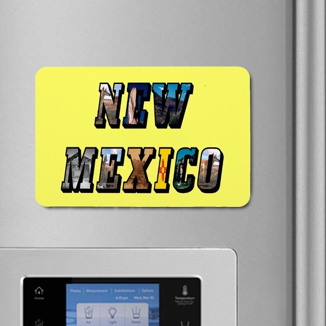 New mexico Bild Magnet (New Mexico Picture Text Flexible Magnet)