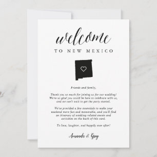 New mexico Bröllop välkomstsida Brev och kontinent