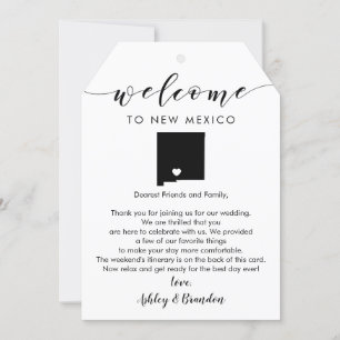 New mexico Bröllop välkomstsida Märkre Brev Itiner