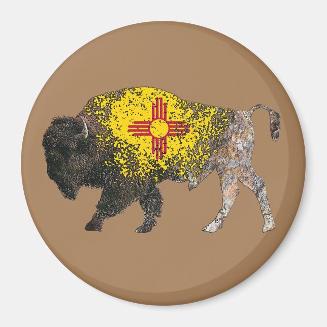 New mexico Buffalo Spirit Magnet (Framsidan)