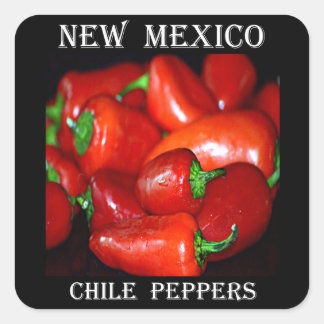 New mexico Chili Peppers (Chile) Fyrkantigt Klistermärke