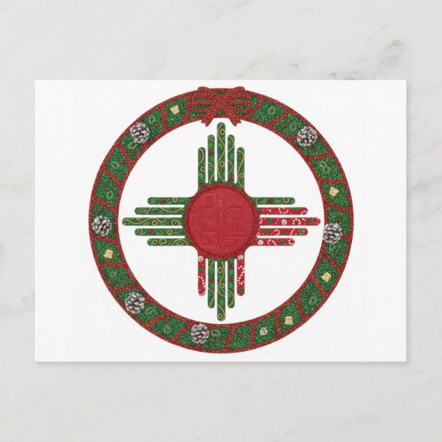 New Mexico Christmas  Inbjudan Vykort (Framsida)