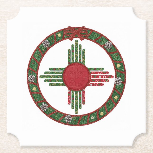 New Mexico Christmas  Underlägg Papper (Framsida)