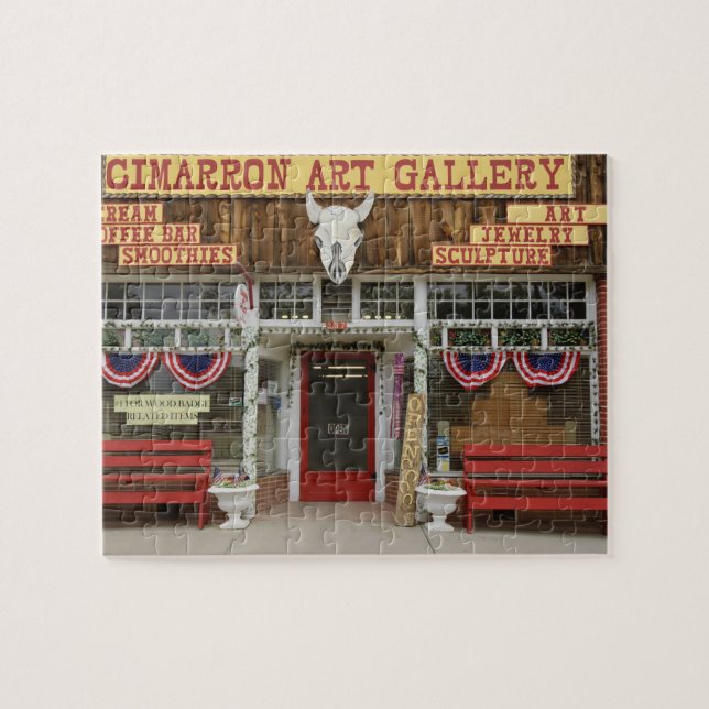 New Mexico, Cimarron. Cimarron konstgalleri, New Pussel (Horisontell)