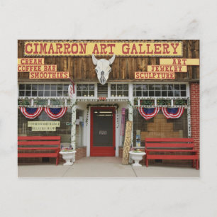 New Mexico, Cimarron. Cimarron konstgalleri, New Vykort
