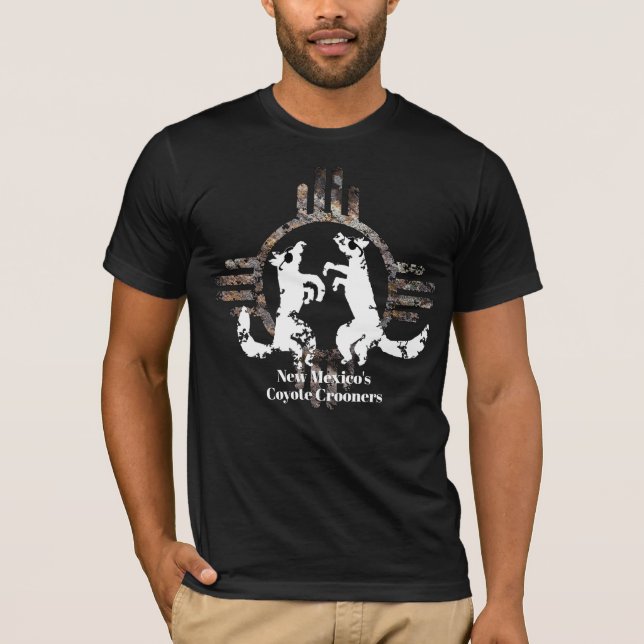 New mexico Coyote Crooners T-Shirt (Framsida)