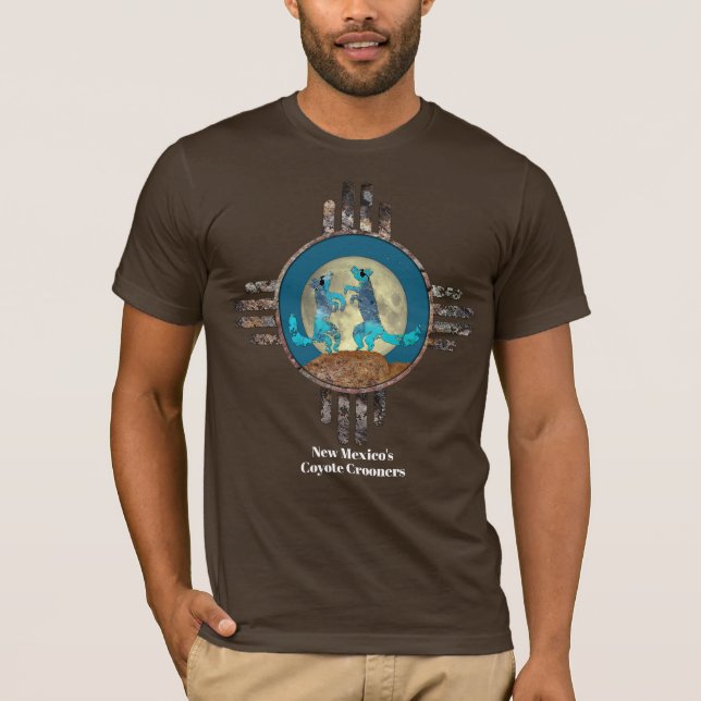New mexico Coyote Crooners T-Shirt (Framsida)