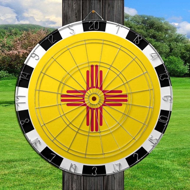New mexico Dartboard & New Mexican Flagga/board Darttavla (Skapare uppladdad)