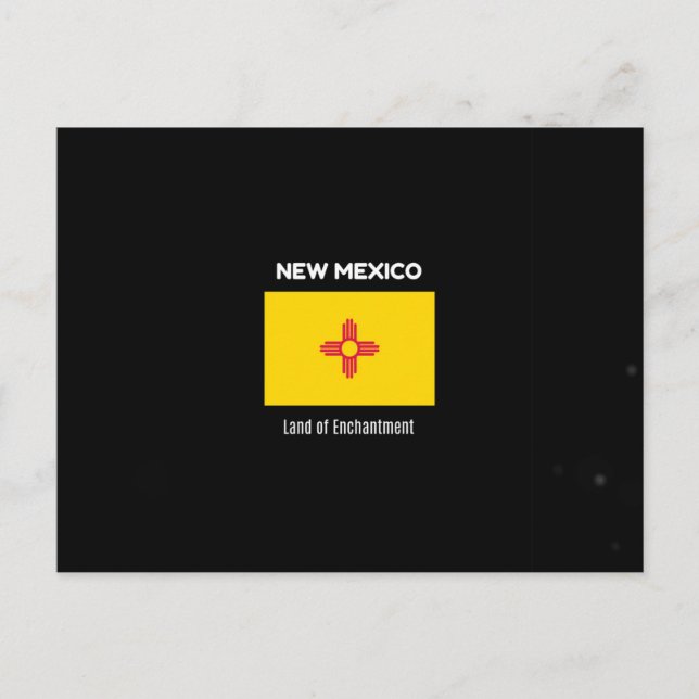 New mexico - Delstat med vykort för indelning (Framsida)