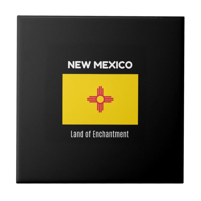 New mexico, delstaten Enchantment Kakelplatta (Framsidan)