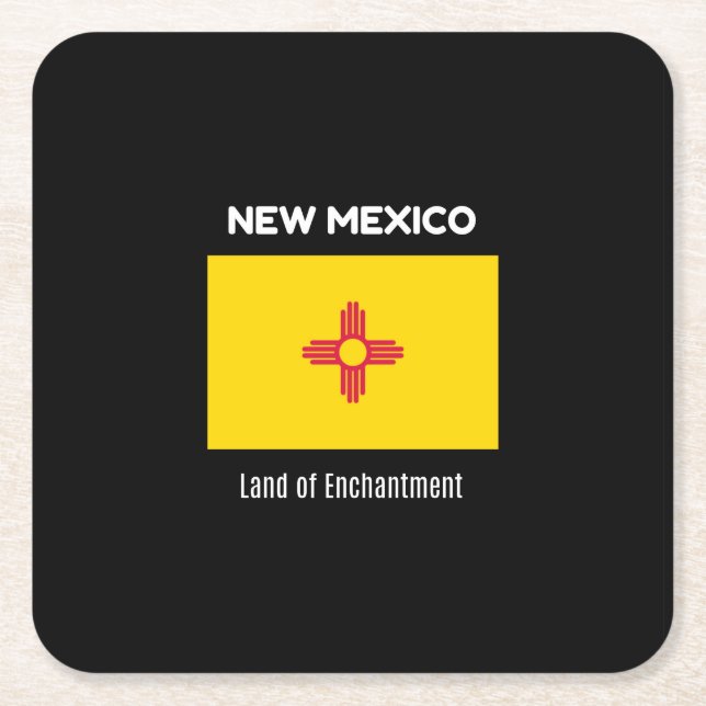 New mexico, delstaten Enchantment Underlägg Papper Kvadrat (Framsidan)