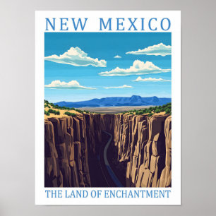 New mexico delstaten Enchantment USA Travel Poster