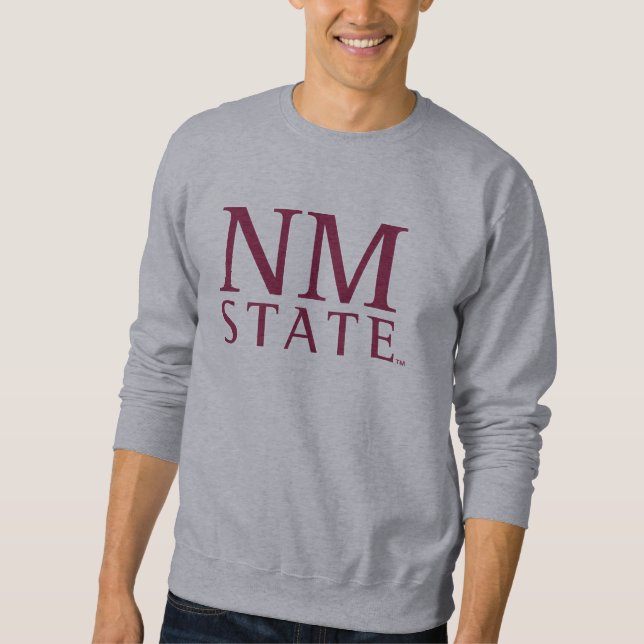 New Mexico delstaten Lång Ärmad Tröja (Framsida)