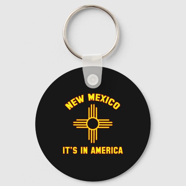 New Mexico Det är i Amerika _1  Nyckelring (Framsida)