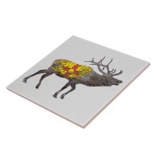 NEW MEXICO ELK KAKELPLATTA