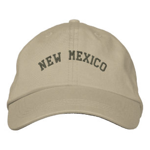 New mexico Embroired Basic Cap Oliv grönt Broderad Keps
