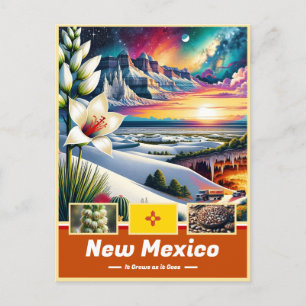 New mexico Enchanted liggande underverk Vykort