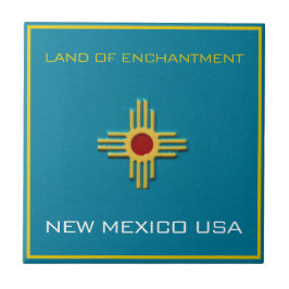 new mexico, Enchantment Zia Sol Decorative Kakelplatta