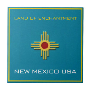 new mexico, Enchantment Zia Sol Decorative Kakelplatta